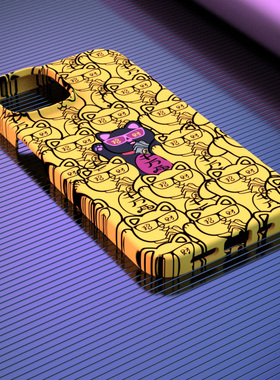 奔斯特【magsafe磁吸】iPhone16新年15plus适用苹果13mini菲林手机壳11pro黄色xr招财猫8硬壳se2保护套14max