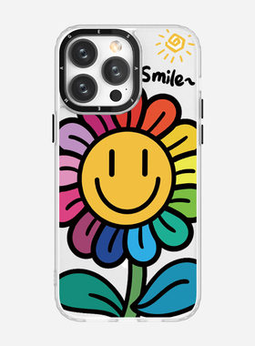 适用于奔斯特苹果14plus小众iPhone16pro手机壳13白色磨砂15max个性创意11magsafe七彩色花12磁吸壳16e向阳花