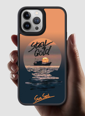 奔斯特【优盾磁吸壳】适用于iphone13pro15苹果14max黑色磨砂magsafe高级感手机壳12pro治愈风景11夕阳