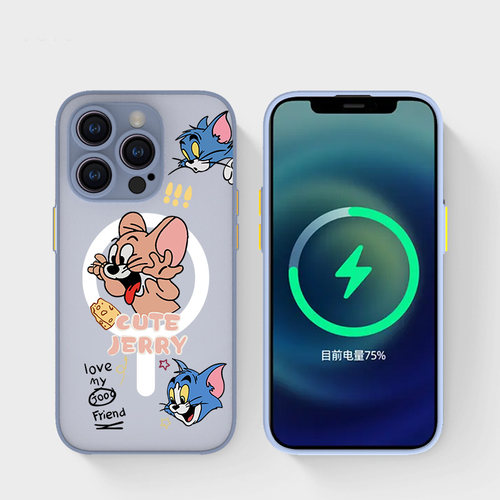猫和老鼠情侣磁吸手机壳