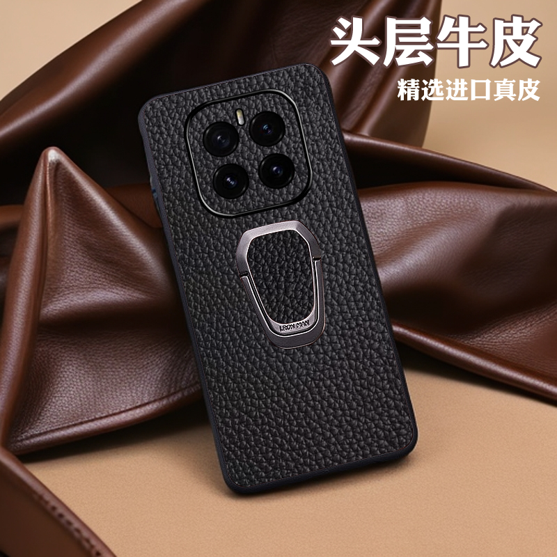 适用honor/荣耀GTpro荔枝纹全包honor/荣耀400pro商务车载便携式3D真皮honor/荣耀50se高端荣耀GT支架手机壳