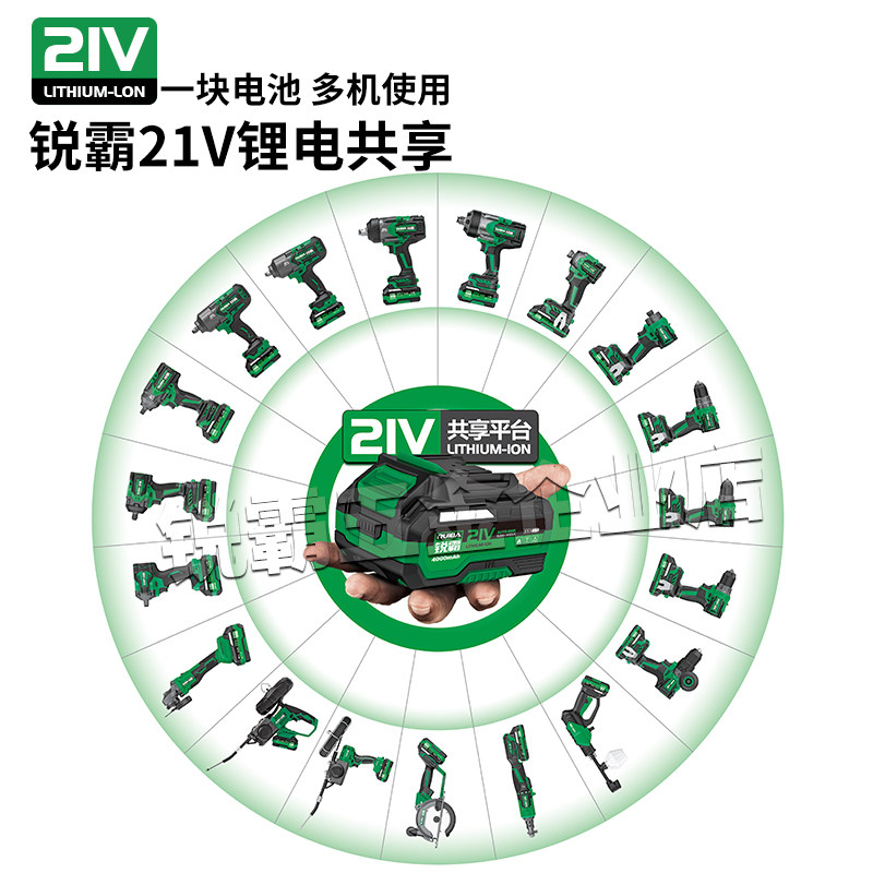 锐霸电动无刷冲击扳手机身机头裸机头大扭力电动风炮汽修扳手附件