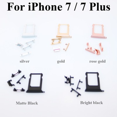 ChengHaoRan New Sim Card Tray For iPhone 7 7 Plus Volume Vi
