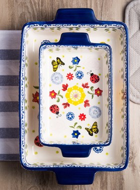 Rectangular Double Eared Cheese Baking Dish Export Original