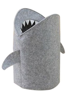 Nordic Laundry Storage Basket Shark Design Felt Cloth Foldi