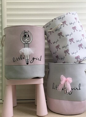 Handbag Baby Toy Storage Basket Dirty Clothes Pink Laundry