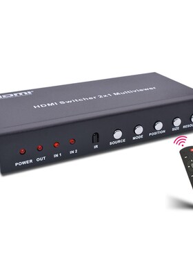 HDMI 2x1 Multi Viewer with PIP 2 PORT hdmi switcher seamles