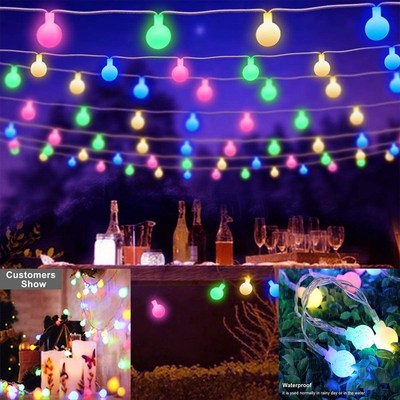 50 Balls Lights LED Fairy Garland Ball Light String Waterpr