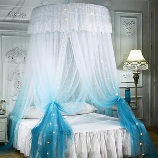 Gradient Princess Bed Curtain Tent Home Dome Foldable Bed Ca