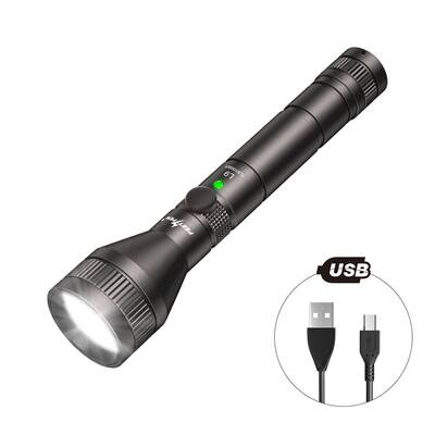 PEETPEN L9 USB Rechargeable LED Flashlight Pocket Torch 4 M