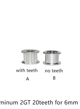 2GT 20 Teeth synchronous Wheel Idler Pulley Bore 3mm 4mm 5mm