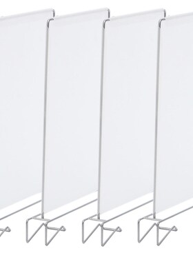ORZ 4pcs Closet Divider Shelf Space Saving Shelves Wire Desi