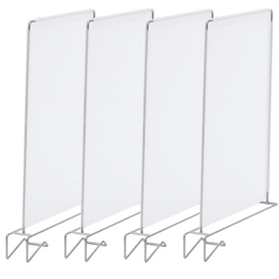 ORZ 4pcs Closet Divider Shelf Space Saving Shelves Wire Desi