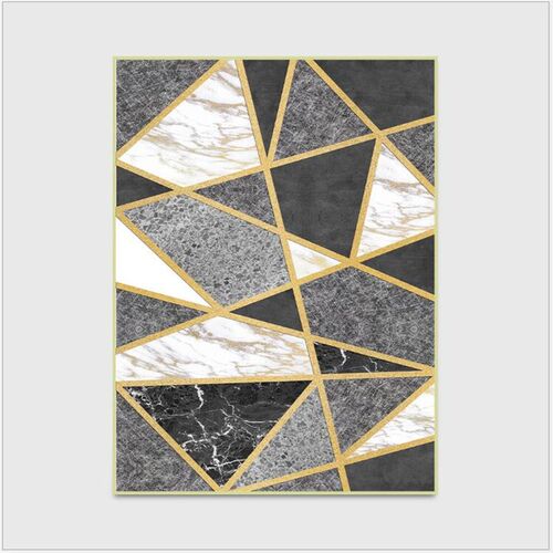 Bubble Kiss Rug  Bedroom Modern Black And White Gray Marble