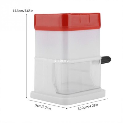 Portable Manual Ice Shaver Shredding Machine Crusher Snow Co