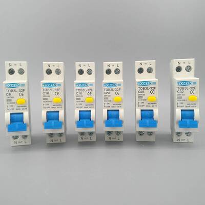 *18MM 230V 50/60Hz RCBO 1P+N 6KA Residual current differenti