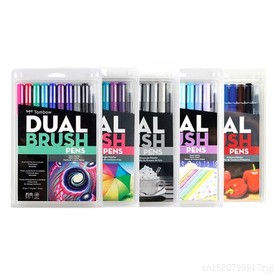 TOMBOW ABT Dual End Blendable Brush Pen Set Fine Tip Alcohol