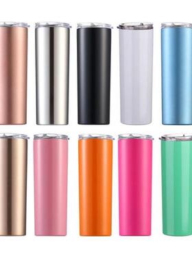 600ML Stainless Steel Insulated Mug With Lid Traw Coffee Mug