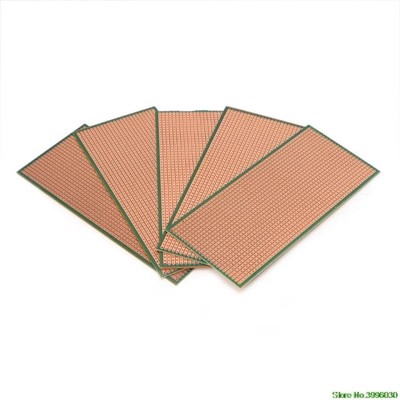 5 Pcs 6.5x14.5cm Stripboard Veroboard Uncut PCB Platine Sing
