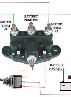 6 Terminals Reversing Polarity Contactor Relay Winch Motor R
