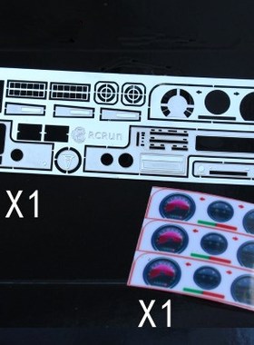 1/10 rc crawler car upgrade accessories cab interior dash bo