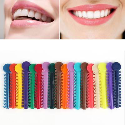 Rubber-Bands Teeth-Tools Orthodontics Elastic Dental Ligatio