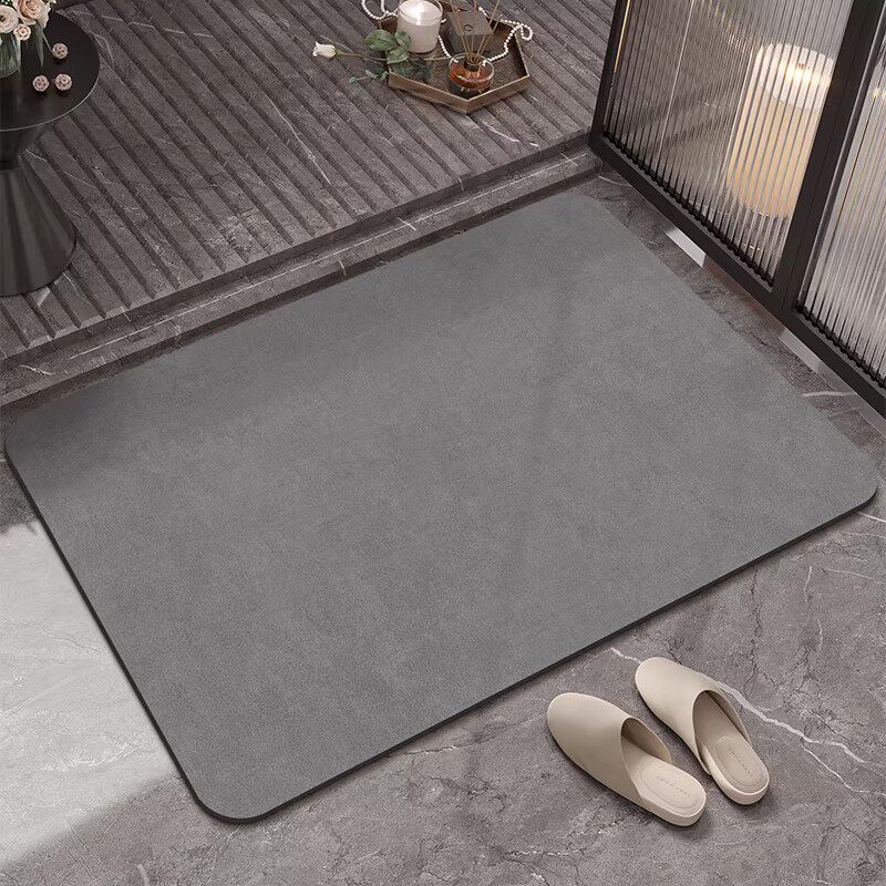 高级浴室吸水地垫加厚硅藻泥防滑洗手间厕所卫生间门口速干脚垫子