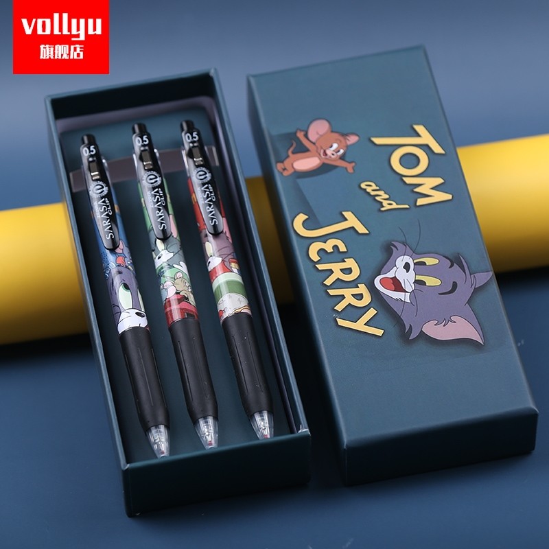 斑马旗舰店官方稀有限定中性笔猫和老鼠卡通动漫款三菱派通联名款