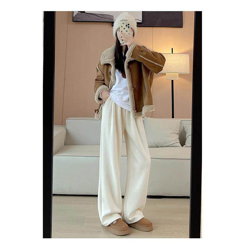 女童裤子春秋装2025新款洋气儿童宽松阔腿裤春季女中大童休闲长裤