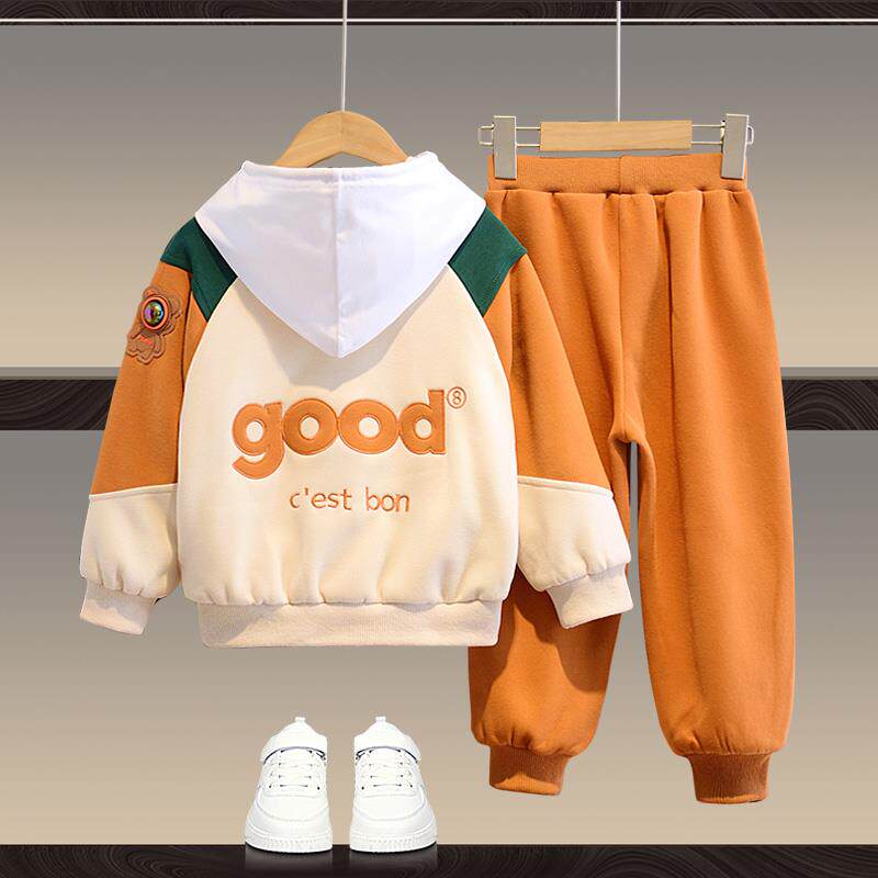 儿童春装棒球服套装男童春秋洋气运动休闲2025新款童装宝宝衣服潮