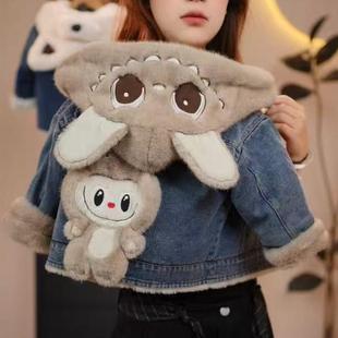 男童加绒牛仔外套2025新款秋冬装女童洋气时髦上衣宝宝加厚衣服潮