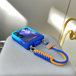 6挂绳 S全包铰链nova防摔vivoxflip可爱OPPO蓝色三星zflip7 新款 适用于小米mixflip2手机壳折叠屏华为pocket2