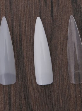 500 Pcs Sharp Long False Nail Art Tips Acrylic Salon White N