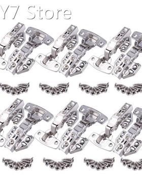 12 Pcs Standard Cabinet Hinge Fit for Frameless Cabinet Euro