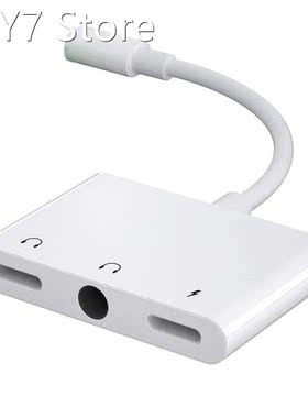 Headphone Adapter with Charger, 3.5mm AUX Audio Charger Spli