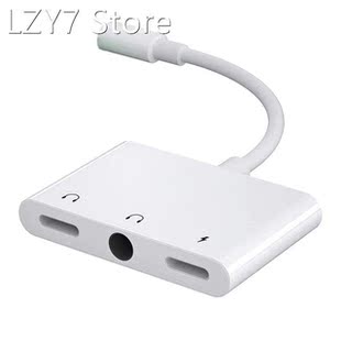 Headphone Adapter with Charger, 3.5mm AUX Audio Charger Spli