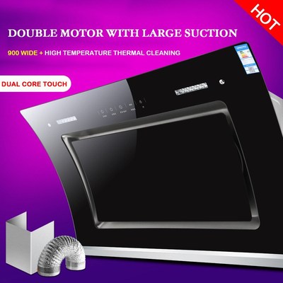 Range Hood Double Motor Heat Cleaning Larger Suction Range H