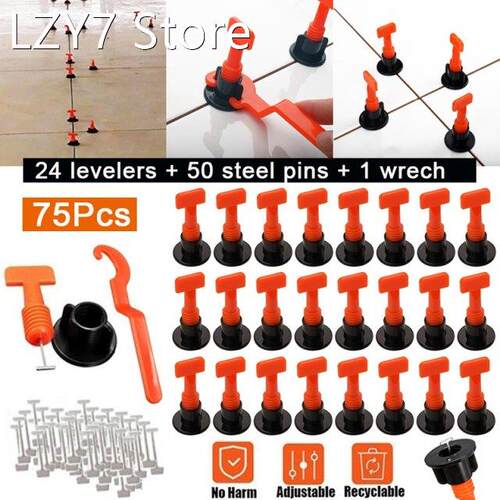 100/75/50Pcs Level Wedges Tile Spacer For Flooring Wall Tile