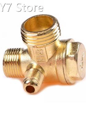 1PCS Thread 90 Degree 3 Port Brass Central Pneumatic Valves
