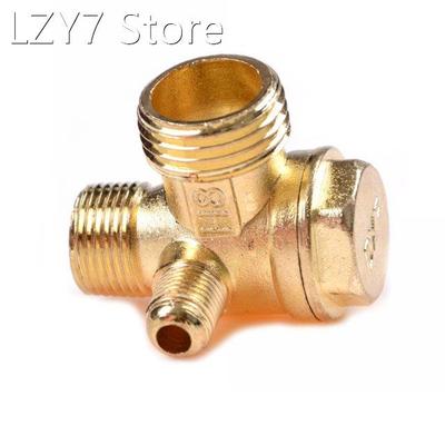 1PCS Thread 90 Degree 3 Port Brass Central Pneumatic Valves
