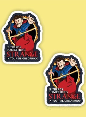 Strange Laptop and Phone Sticker-Decal max.5cm 2'li Set