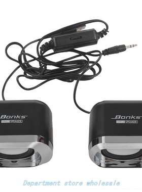 USB 2.0 Notebook Speakers Wired Stereo Mini Computer Speaker