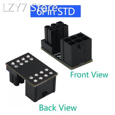 2x 180 Degree Angled Connector Desktops Graphics Card ATX 6