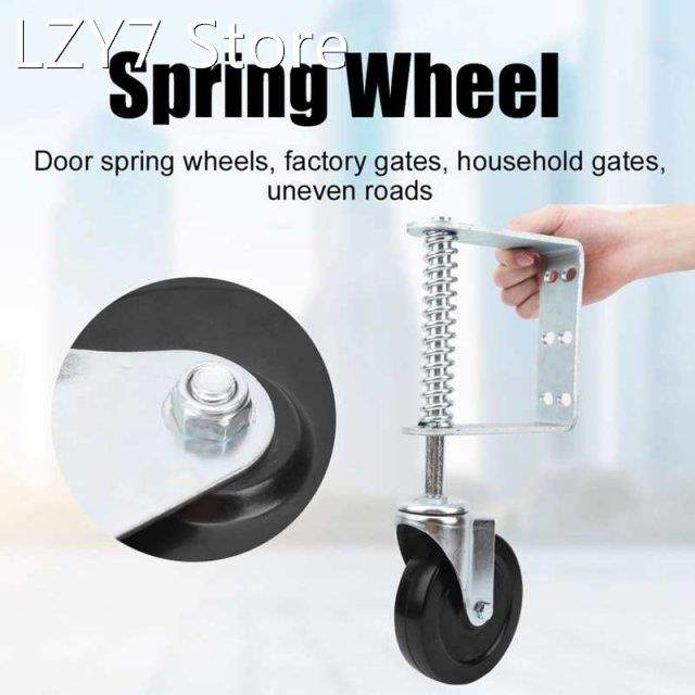 Spring Wheel Universal Caster Weighted Shock Absorbing Uneve