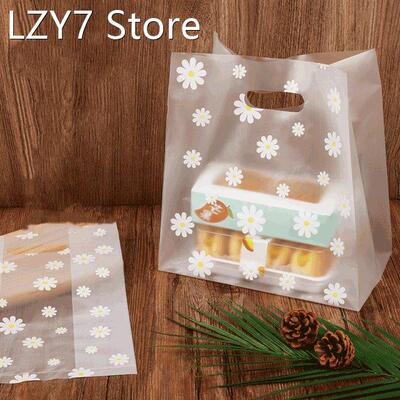 25pcs Die Cut Plastic Merchandise Shopping Bags With Handle
