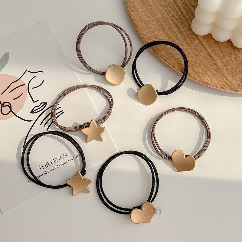 metal hair cord female temperament simple hair ring cool per