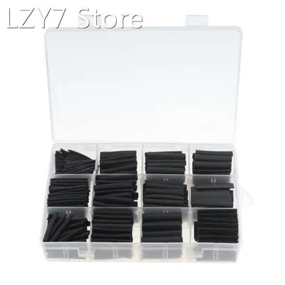 625PCS/Box Black Heat Shrink Tubing 2:1 Electronic DIY Kit I