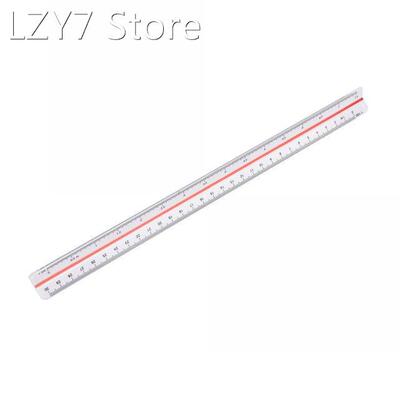 1PC 1:20/25/50/75/100/125 Plastic Triangular Scale Ruler Mea