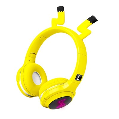 Cute Kids Bluetooth 5.0 Headset 7 Colors LED Headphones supp