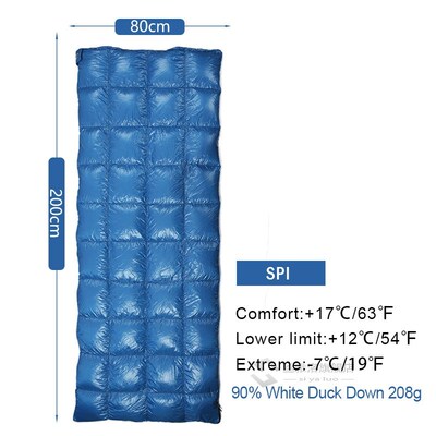 AEGIAX SP  ltra-Light 650FP 90% White Duck down sleeping bag